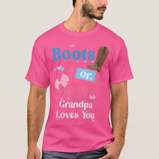 Laarzen of strikken Opa houdt van je gender reveal T-shirt