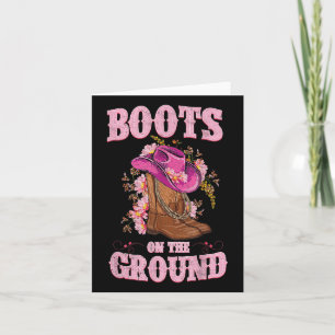 Laarzen op de grond Boot Cowboy Western Cowgirl Li Kaart