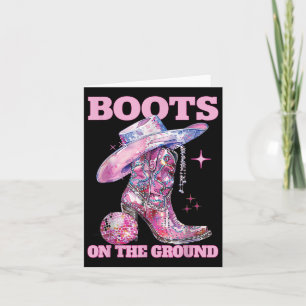 Laarzen op de grond Boot Cowboy Western Cowgirl Li Kaart