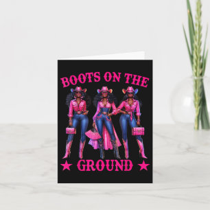 Laarzen op de grond Boot Cowboy Western Cowgirl Li Kaart