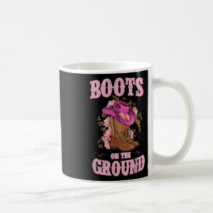 Laarzen op de grond Boot Cowboy Western Cowgirl Li Koffiemok