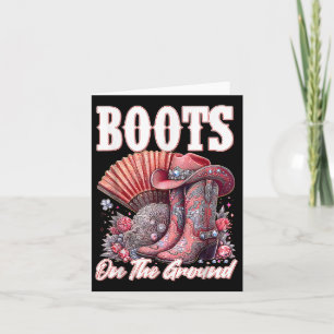 Laarzen op de grond Boot Cowboy Western Cowgirl Me Kaart