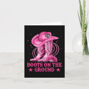 Laarzen op de grond Boot Cowboy Western Cowgirl Me Kaart