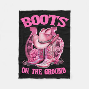 Laarzen Op De Grond Country Western Cowboy Cowgirl Fleece Deken