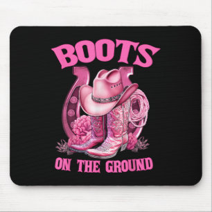 Laarzen Op De Grond Country Western Cowboy Cowgirl Muismat