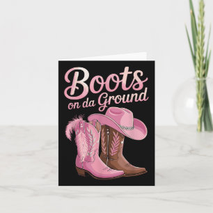 Laarzen op de grond, Cowgirl Line Dance, Boot Cowb Kaart