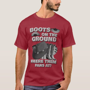 LAARZEN OP DE GROND (grijs) T-shirt