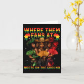 Laarzen op de grond Juneteenth Cowgirl waar ze Kaart (Gele Bloem)