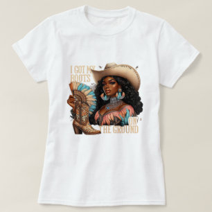 Laarzen op de grond t-shirt