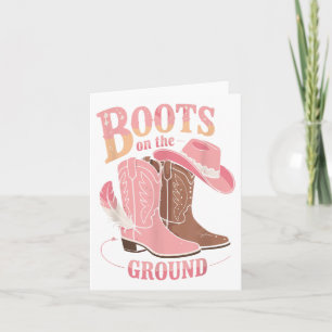 Laarzen op de grond Zwarte Cowgirl Western waar Th Kaart