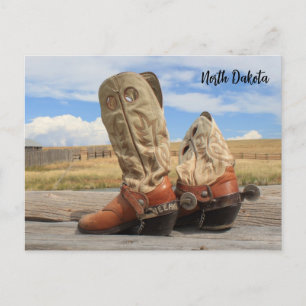 Laarzen uit North Dakota Briefkaart