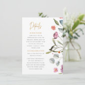 Laarzen van Wellington met bloemendetails Informatiekaartje (Staand voorkant)