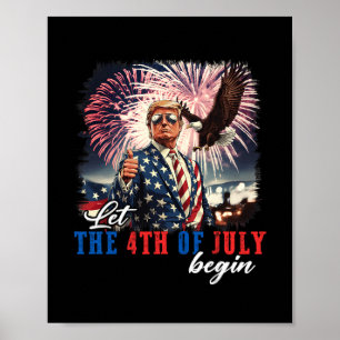 Laat 4 Juli Beginnen Onafhankelijkheidsdag Trump V Poster
