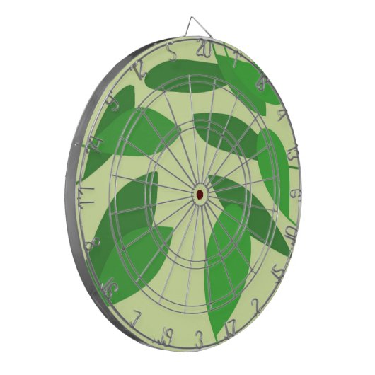 laat abstracte kunst na dartbord (Voorkant Links)