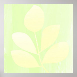 laat abstracte kunst na poster