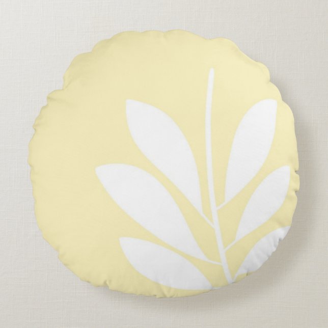 laat abstracte kunst na rond kussen (Voorkant)