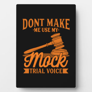 Laat advocaat mijn Mock Trial-stem niet gebruiken Fotoplaat