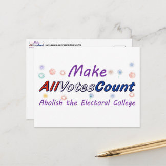 Laat Alle Stemmen Tellen ansichtkaarten Briefkaart