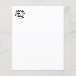 Laat alles geschieden in liefde (1 Kor.16:14)