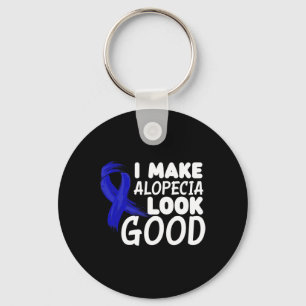 Laat Alopecia er goed uitzien Leuke Alopecia Warri Sleutelhanger