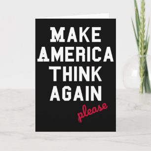 Laat Amerika Nogmaals Nadenken - Anti-trump Kaart