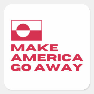 Laat Amerika Nu Weggaan Nu Det Nu Uk Vierkante Sticker