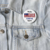 Laat Amerika opnieuw denken Ronde Button 5,7 Cm (In situ)