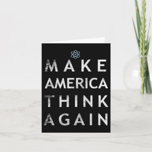 Laat Amerika weer denken aan Atom T Shirt T-shirt  Kaart