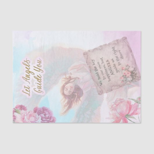 Laat Angels u gids geven Tissuepapier (Voorkant)