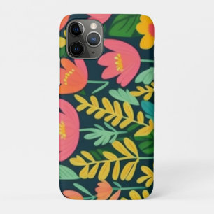 Laat bloemen kleurrijk ontwerp iPhone 11 pro hoesje