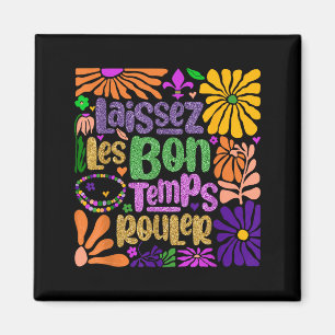 Laat Bon Temps Rouler New Orleans Boho Mardi Gr Magneet