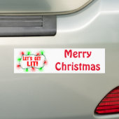 laat branden bumpersticker (Op auto)