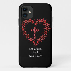 LAAT CHRIST LEVEN IN UW HART iPhone 11 HOESJE