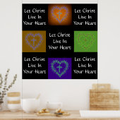 LAAT CHRIST LEVEN IN UW HART POSTER (Keuken)