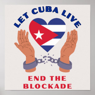 Laat Cuba Leven Poster