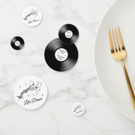 Laat Dance Music Design Custom Records Confetti