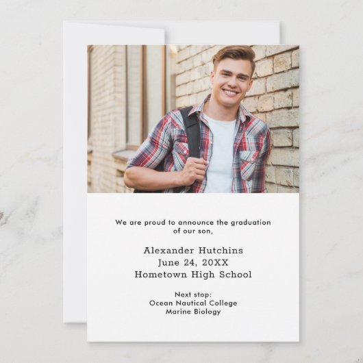 Laat de Aankondiging van het Afstuderen van de Fot (Achterkant)