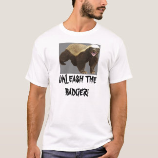 Laat de badger los t-shirt