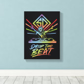 Laat de beat vallen: DJ Scooby-Doo Canvas Afdruk (Insitu (Houten vloer))