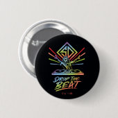 Laat de beat vallen: DJ Scooby-Doo Ronde Button 5,7 Cm (Voorkant /achterkant)