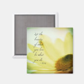 Laat de Beauty Floral Magneet (Voorkant / Achterkant)