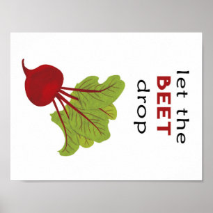Laat de BEET vallen Poster