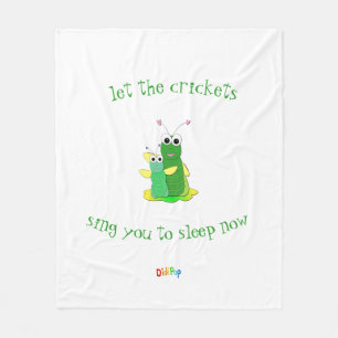 Laat de crickets u naar de slaapbank sturen fleece deken