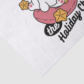 Laat de feestvreugde los - Schattigee hondenkerst Tissuepapier (Detail)
