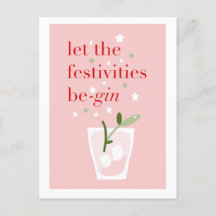 Laat de festiviteiten zijn. feestdagenkaart