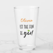 Laat de fun-gin gepersonaliseerd glas (Voorkant)