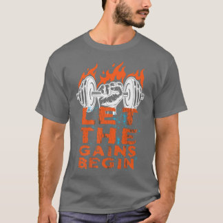 Laat de Gains met Motivation Succeswerkout Gym beg T-shirt