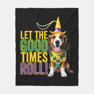 Laat de goede tijden rollen - Grappige Mardi Gras Fleece Deken
