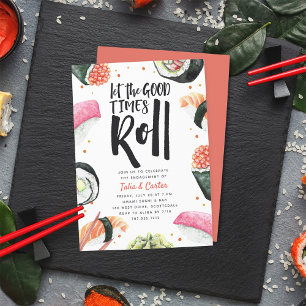 Laat de goede tijden rollen Sushi Verlovingspart Kaart
