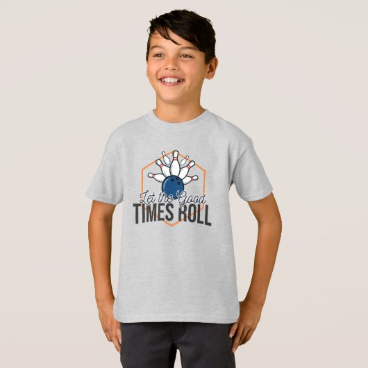 Laat de Good Times Roll Bowling T-shirt (Voorkant volledig)